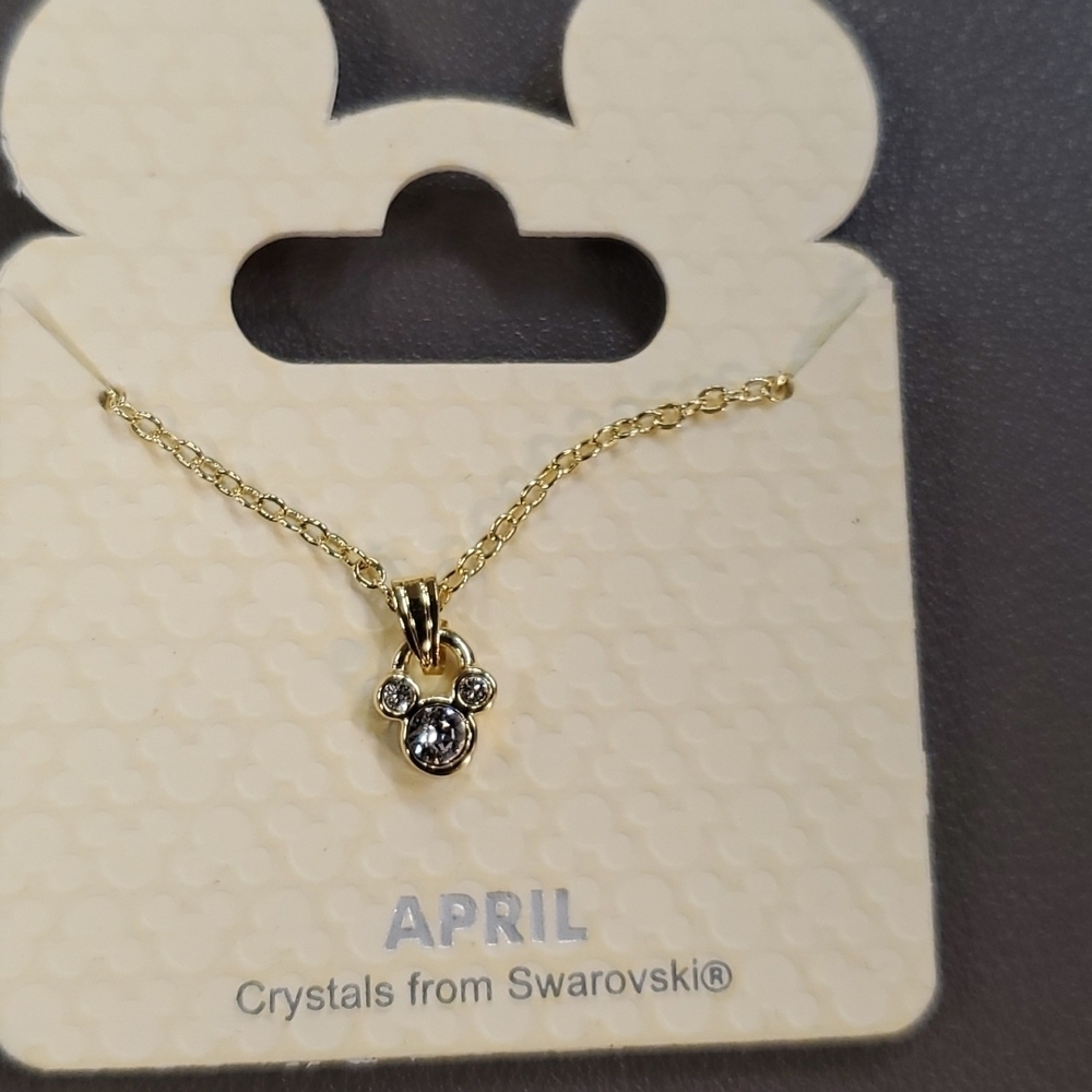 Disney April Birthstone Necklace